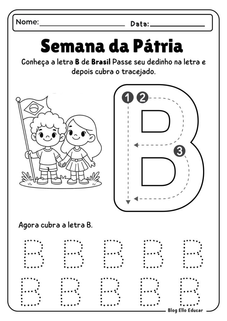Atividades sobre a Independência do Brasil para Educação infantil