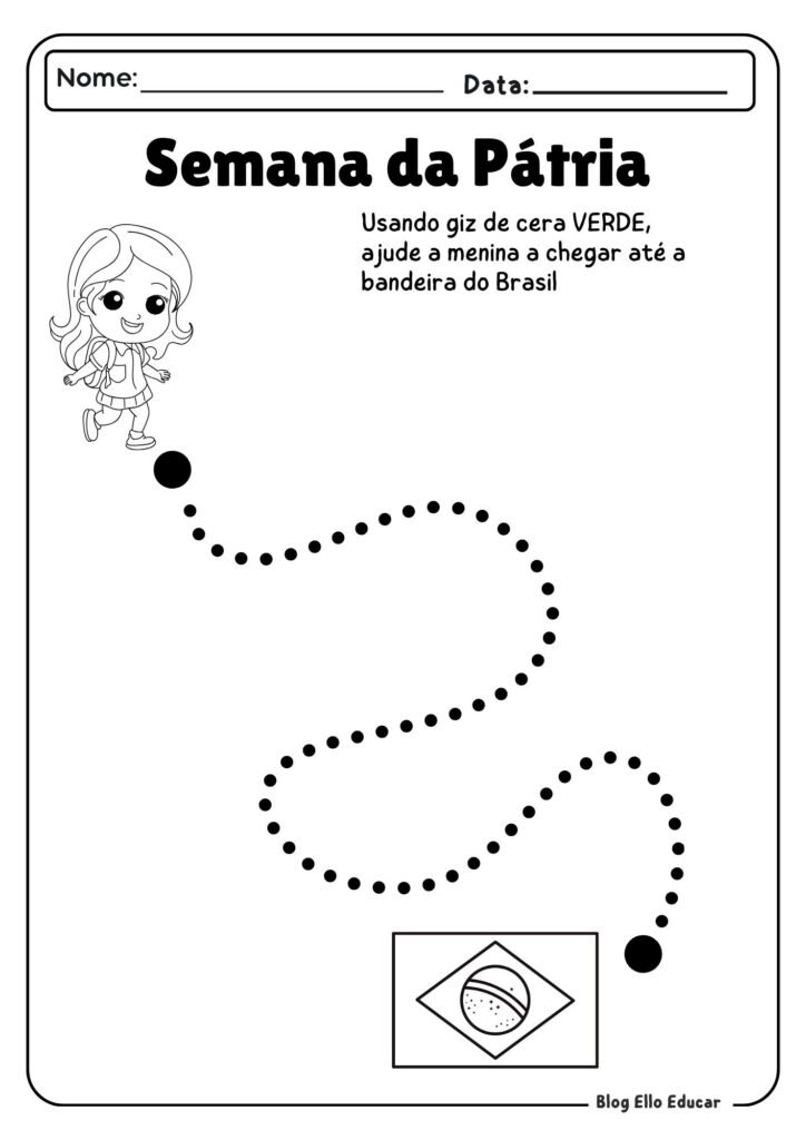 Atividades sobre a Independência do Brasil para Educação infantil