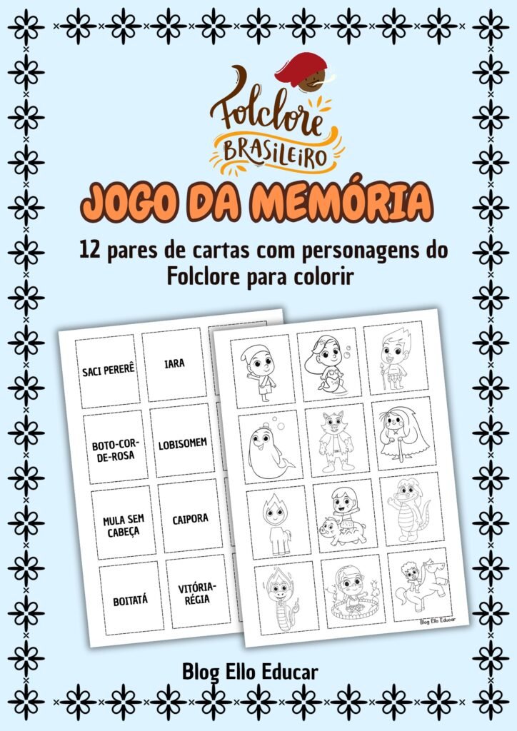 Jogos do Folclore para imprimir e trabalhar com crianças - Ello Educar