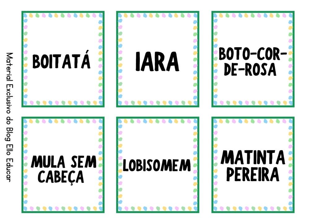 Jogo da memória do folclore