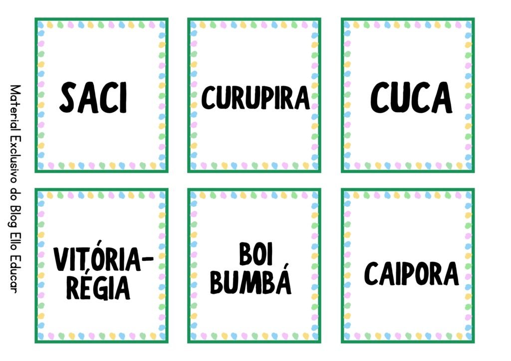 Jogo da memória do folclore