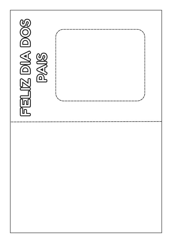 Lembrancinha do dia dos pais - cartão dobrável - Material exclusivo Ello Educar.