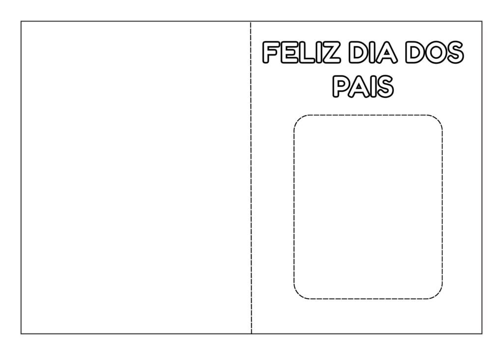 Lembrancinha do dia dos pais - cartão dobrável - Material exclusivo Ello Educar.