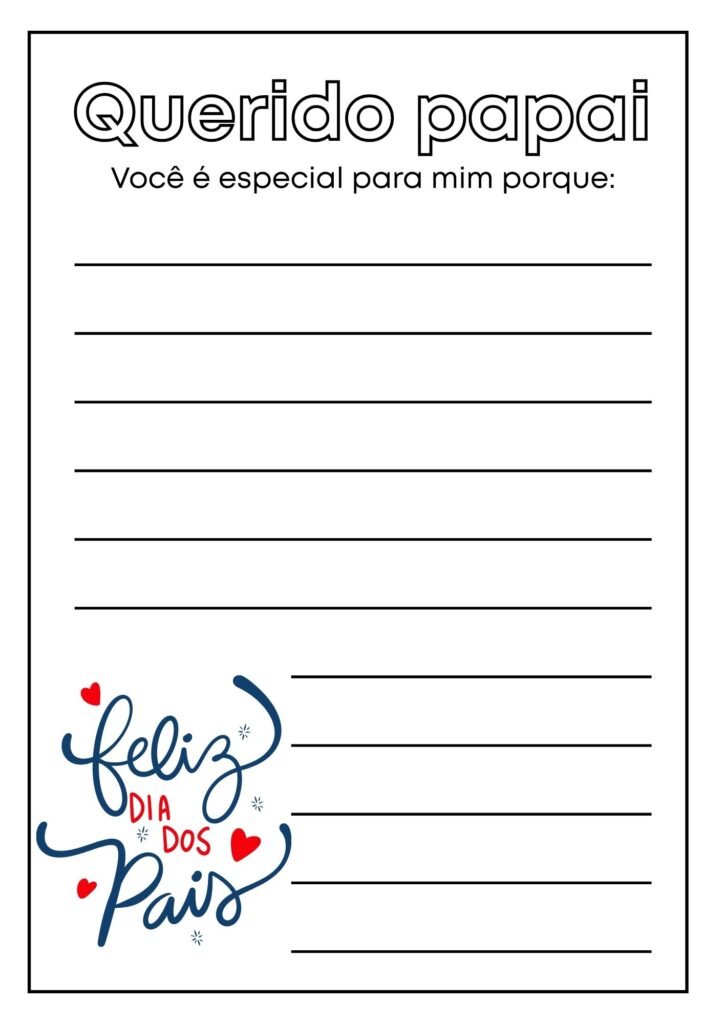 Lembrancinha do dia dos pais - mensagem personalizada - Material exclusivo Ello Educar.