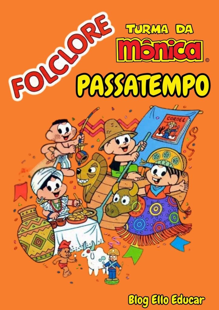Passatempo do Folclore para imprimir