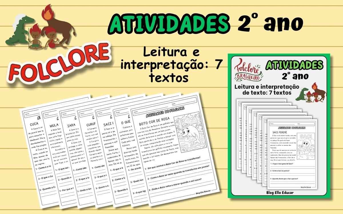 atividades do Folclore 2° ano