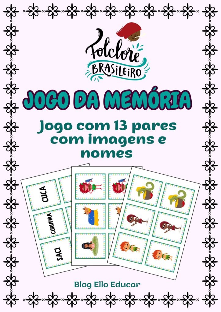 jogo da memória do Folclore