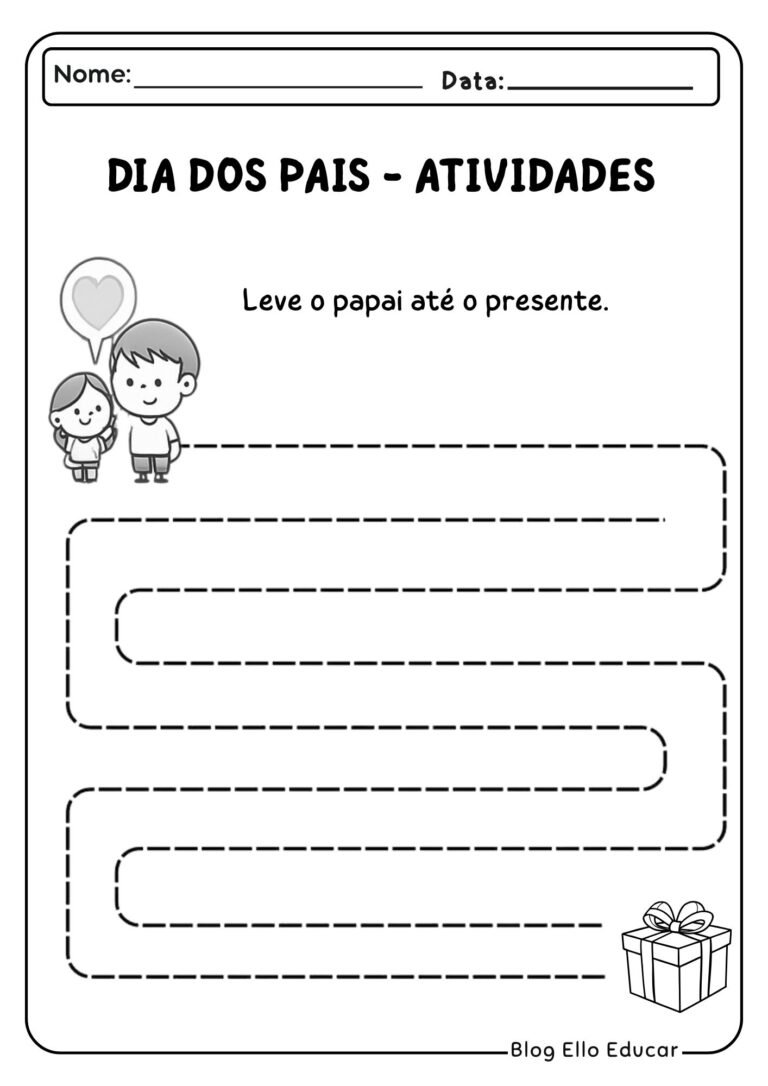 Atividades para o Dia dos Pais na Educação Infantil: Apostila em PDF