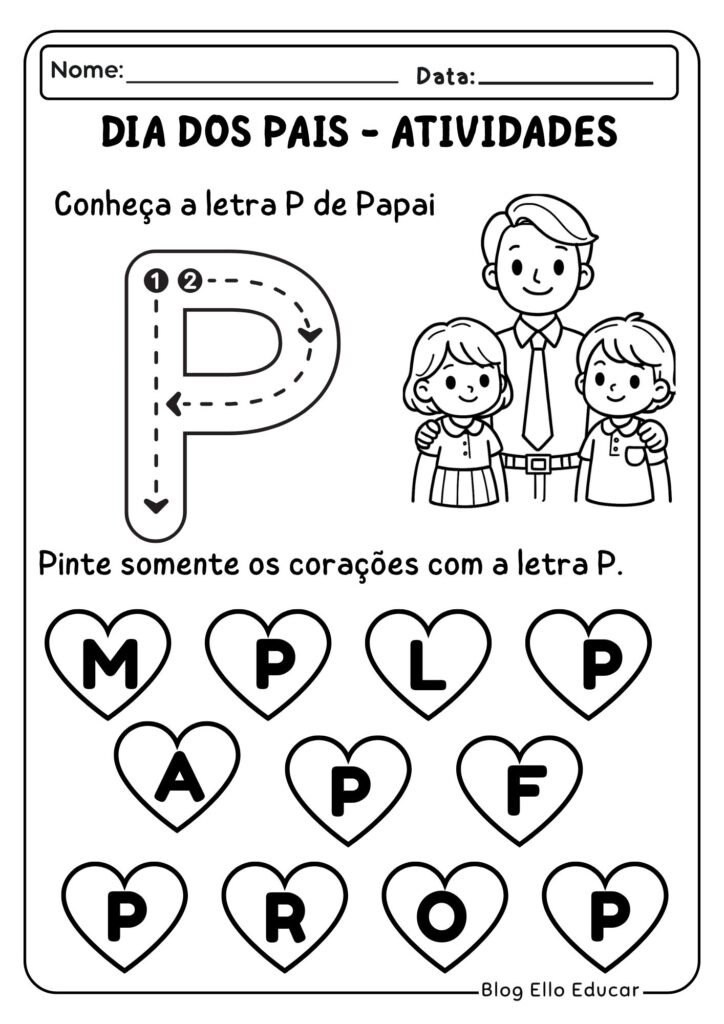 Atividades para o dia dos pais educação infantil