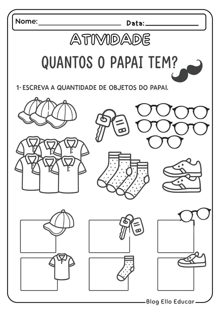 Atividades para o Dia dos Pais na Educação Infantil: Apostila em PDF