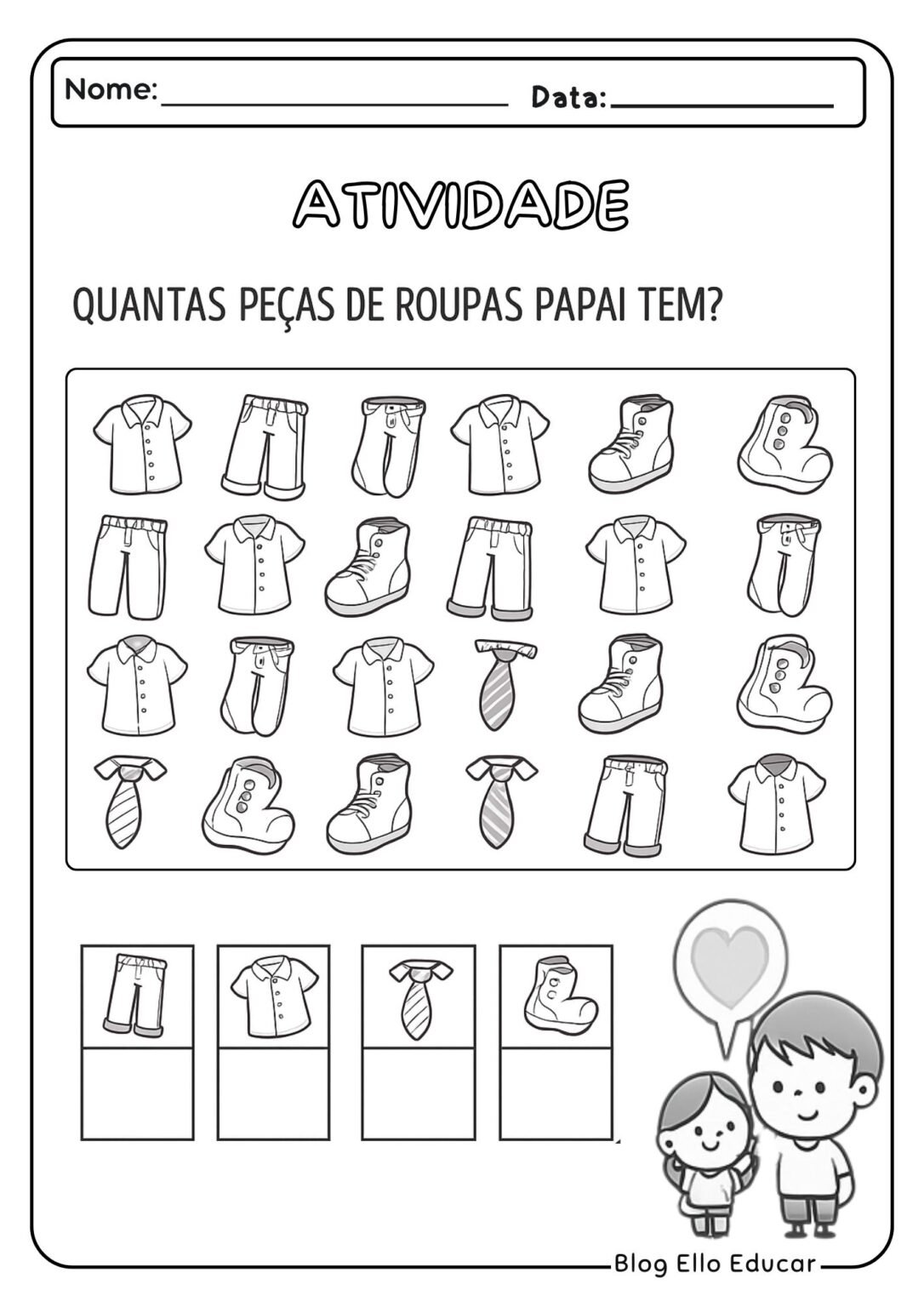 Atividades para o Dia dos Pais na Educação Infantil: Apostila em PDF
