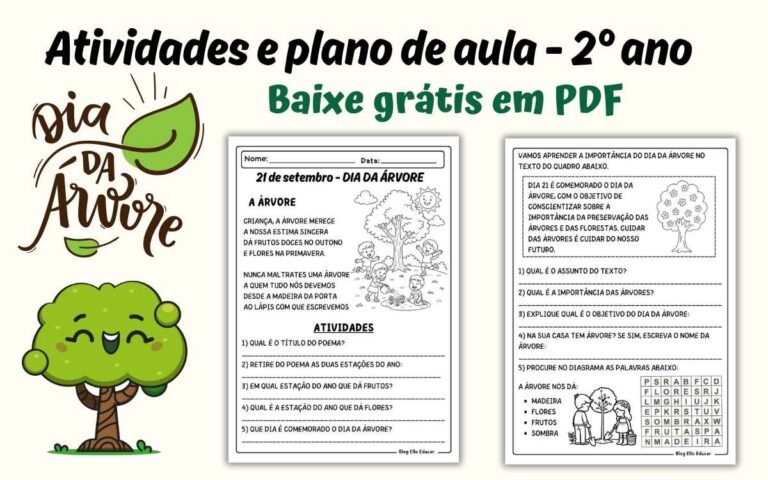 Atividades Dia da Árvore 2 ano