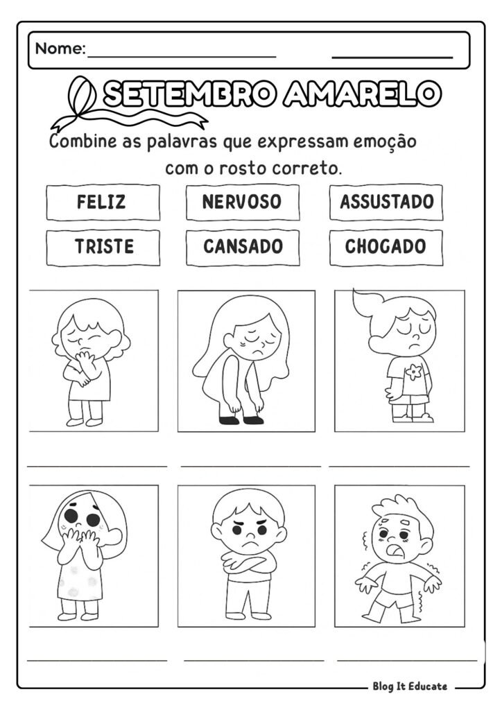 Atividades Setembro Amarelo