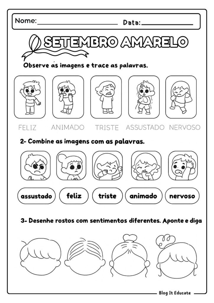Atividades Setembro Amarelo