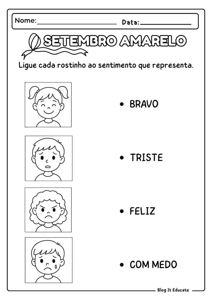 Atividades Setembro Amarelo