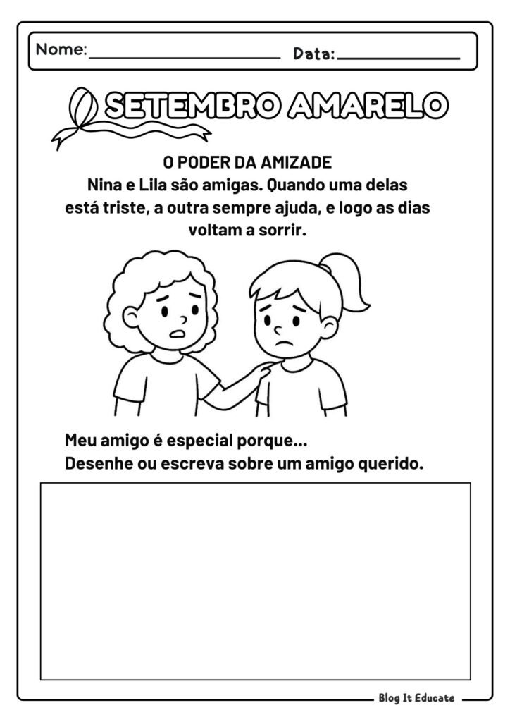 Atividades Setembro Amarelo