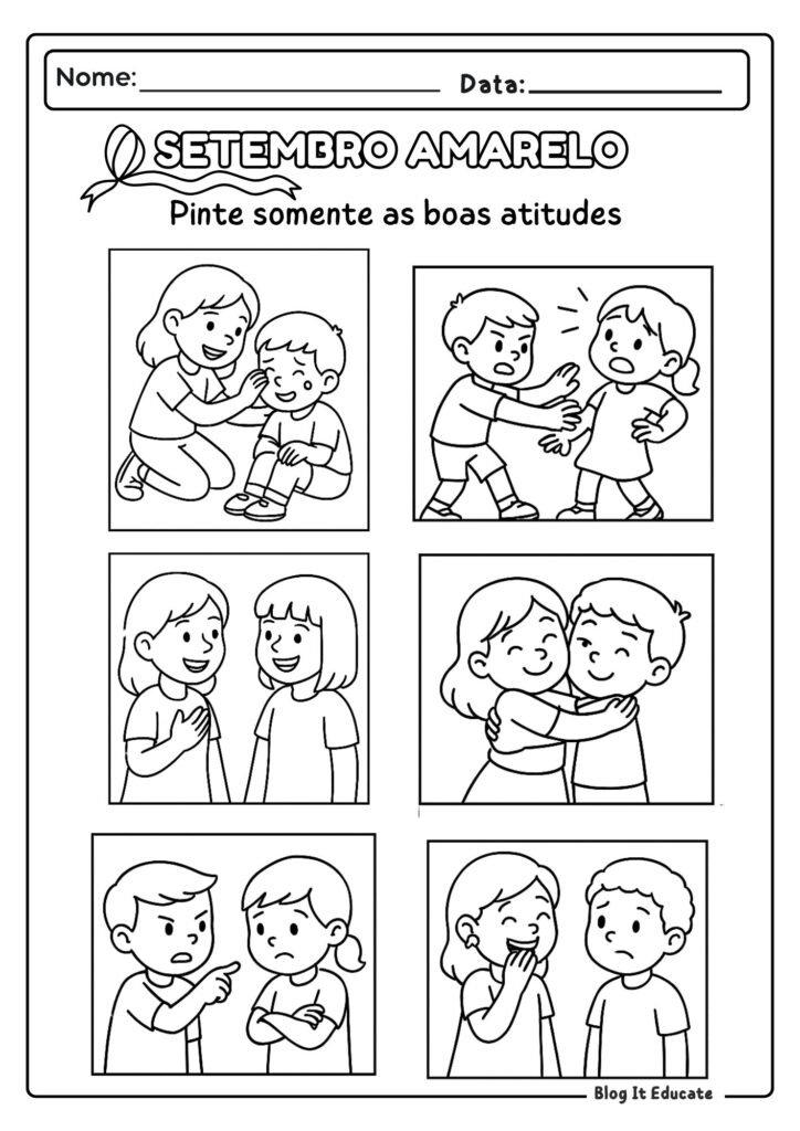 Atividades Setembro Amarelo