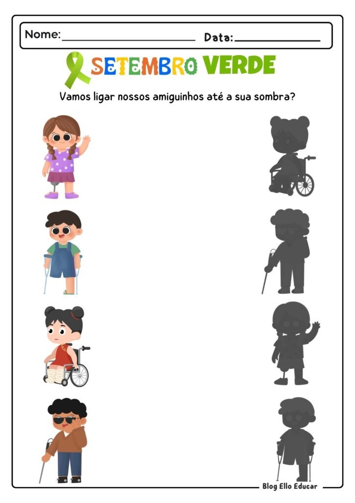 Atividades Setembro Verde - Educação Infantil
