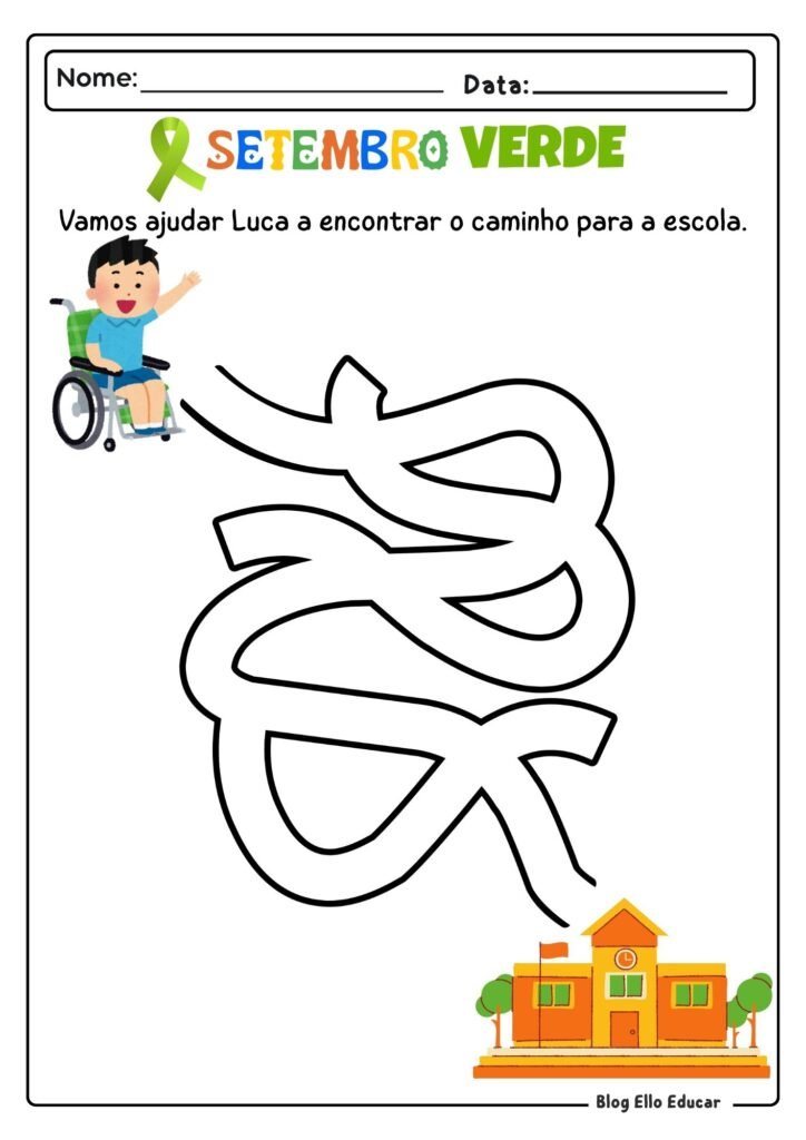 Atividades Setembro Verde - Educação Infantil 