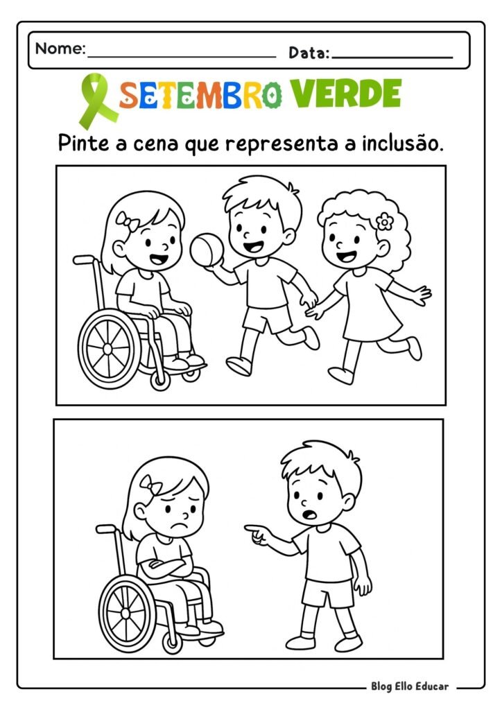 Atividades Setembro Verde - Educação Infantil 