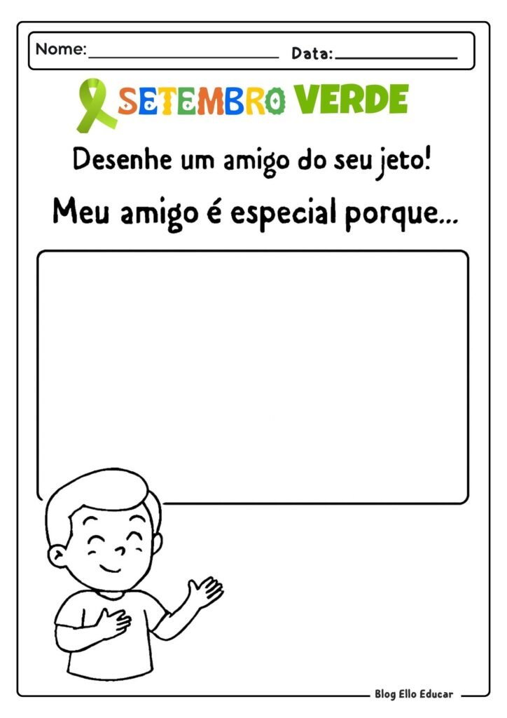 Atividades Setembro Verde - Educação Infantil 