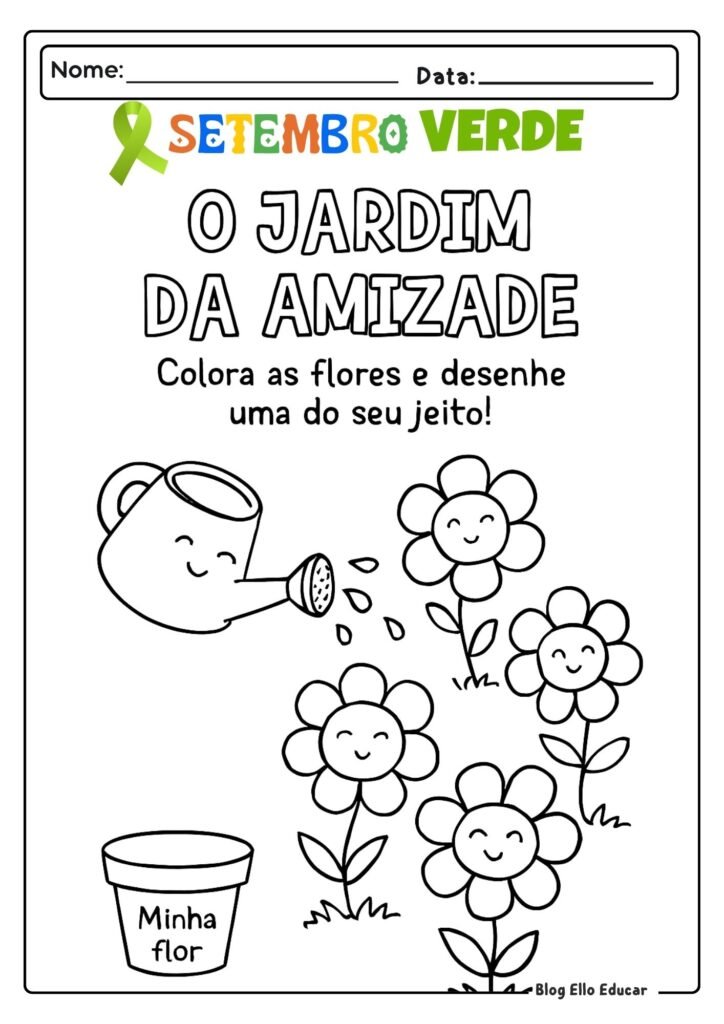 Atividades Setembro Verde - Educação Infantil 