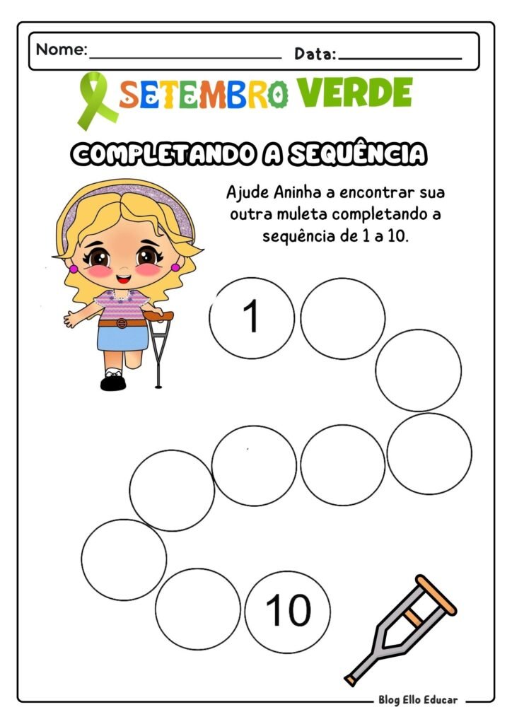 Atividades Setembro Verde - Educação Infantil 