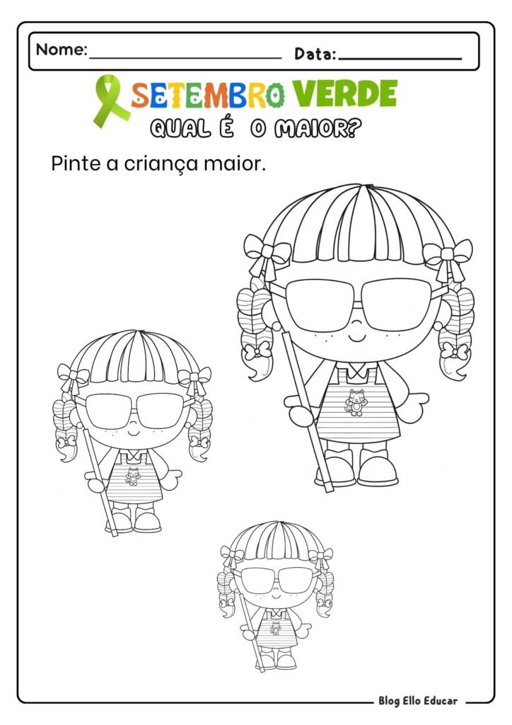 Atividades Setembro Verde - Educação Infantil