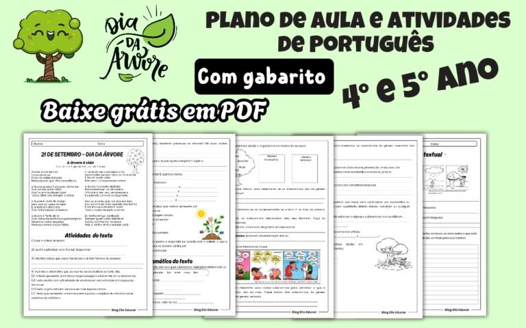 Atividades dia da Árvore 4 e 5 ano