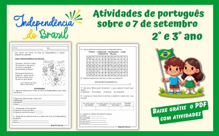 Atividades semana da pátria 2 e 3 ano