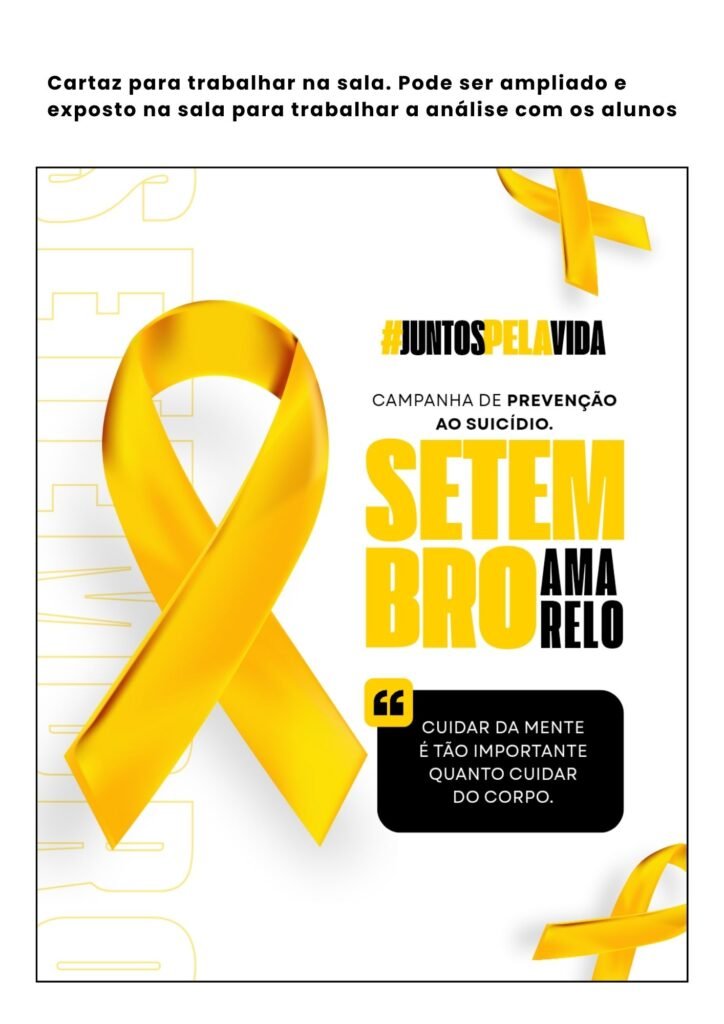 Cartaz do Setembro Amarelo