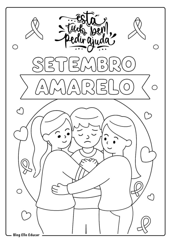 Desenho Setembro Amarelo 