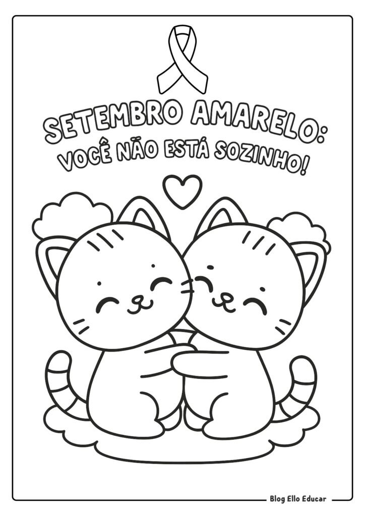 Desenho Setembro Amarelo 