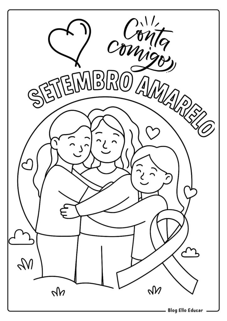 Desenho Setembro Amarelo 