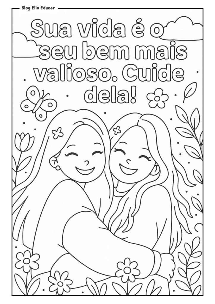 Desenho Setembro Amarelo 