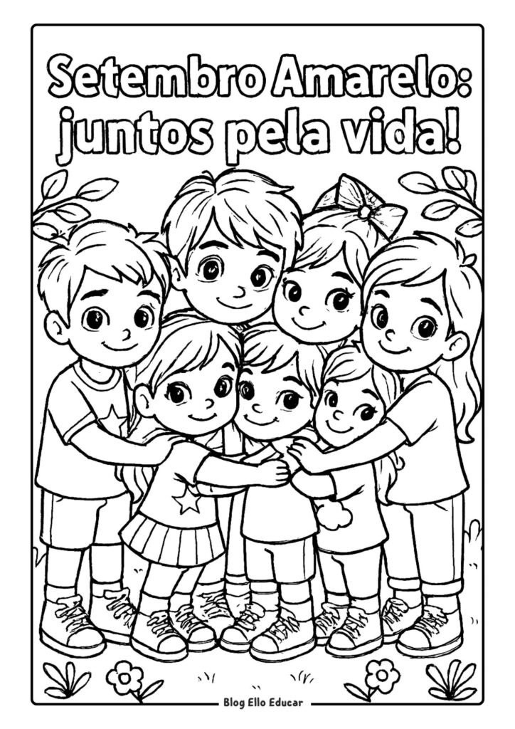 Desenho Setembro Amarelo 