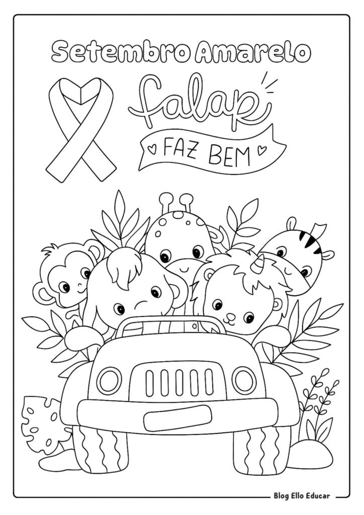 Desenho Setembro Amarelo 