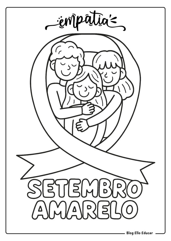Desenho Setembro Amarelo 