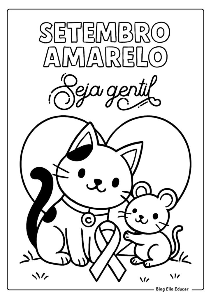 Desenho Setembro Amarelo 