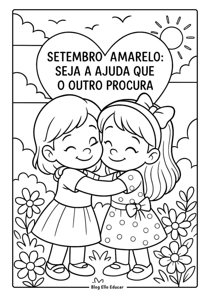 Desenho Setembro Amarelo 