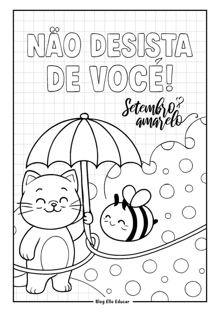 Desenho Setembro Amarelo 