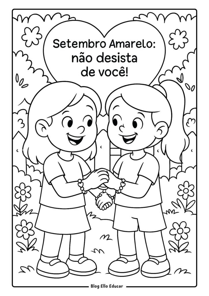 Desenho Setembro Amarelo 