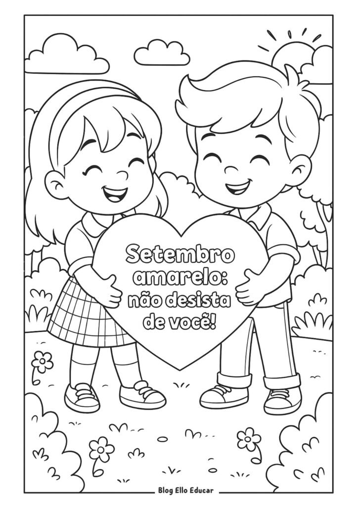 Desenho Setembro Amarelo 