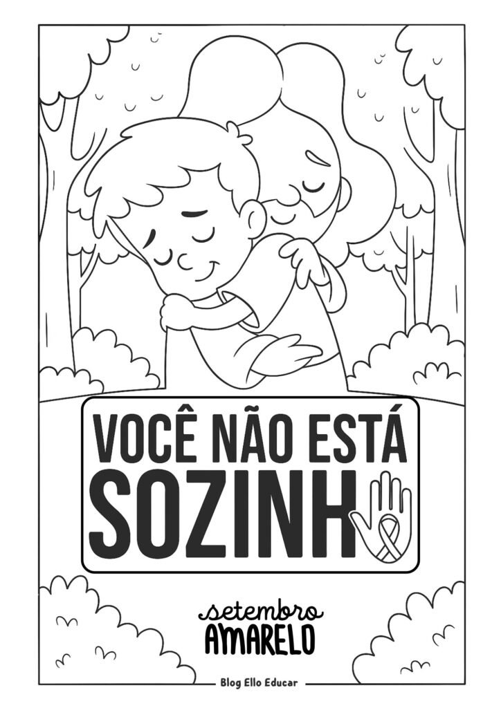 Desenho Setembro Amarelo 