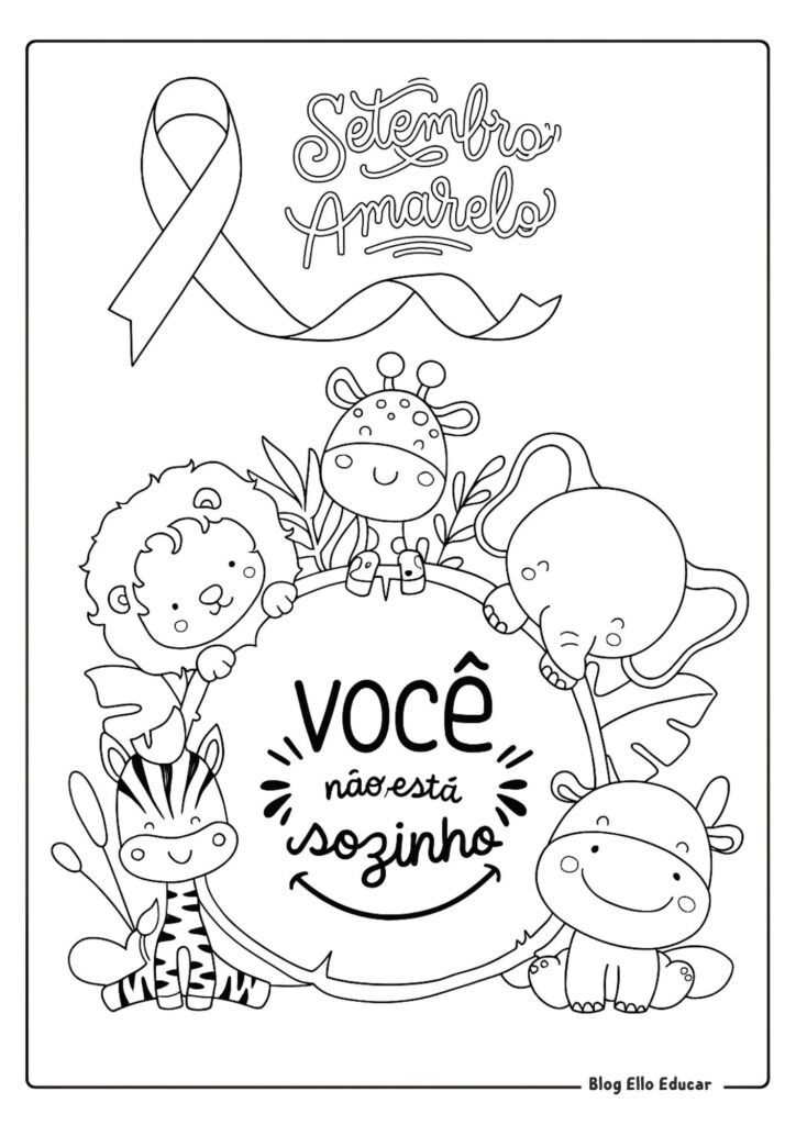 Desenho Setembro Amarelo 