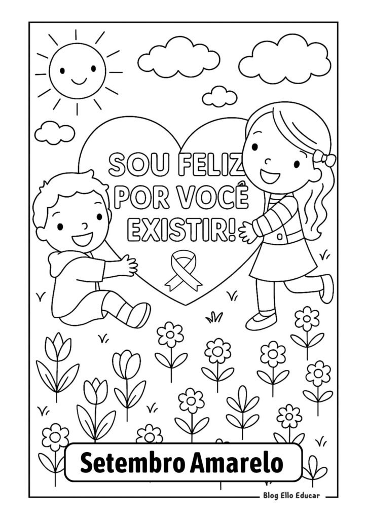 Desenho Setembro Amarelo 