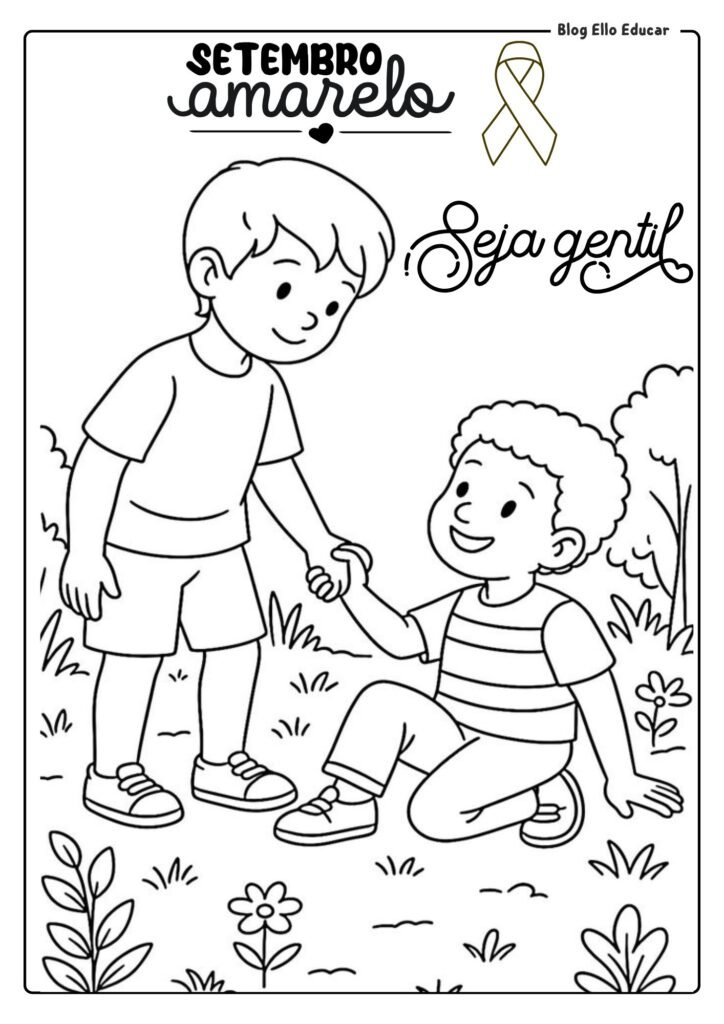 Desenho Setembro Amarelo 