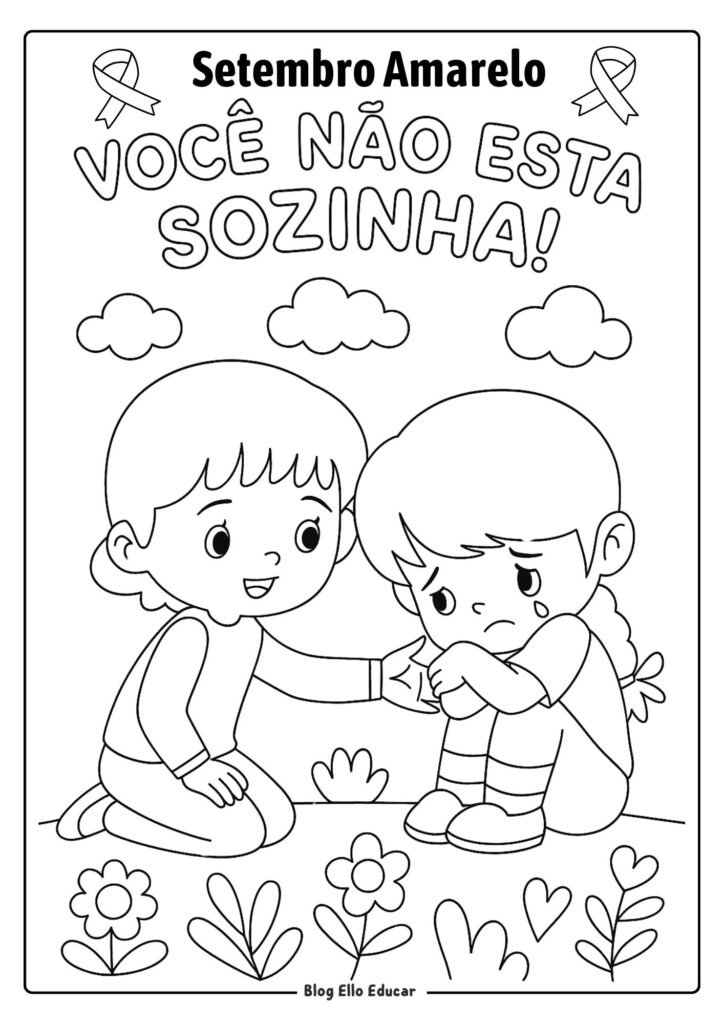 Desenho Setembro Amarelo 