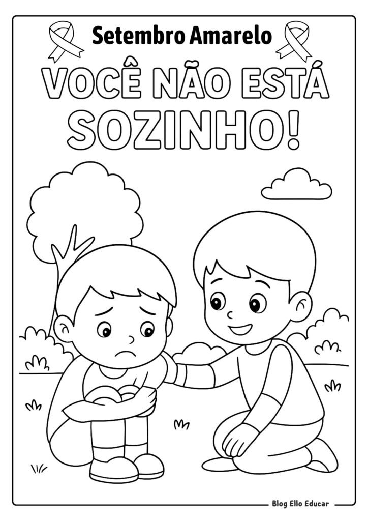 Desenho Setembro Amarelo 