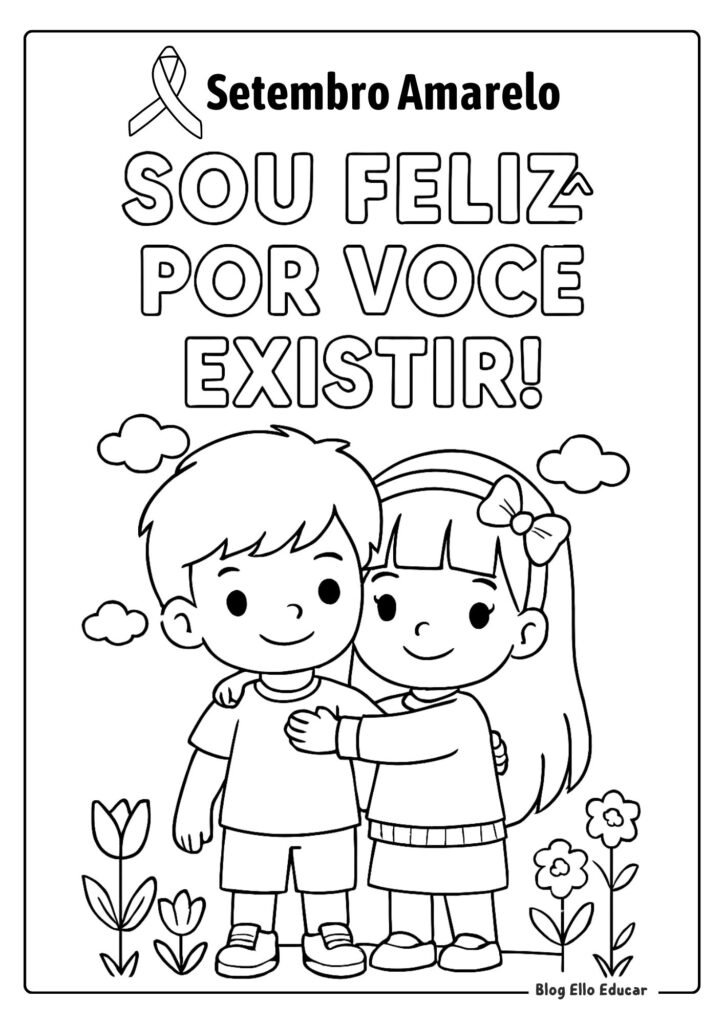 Desenho Setembro Amarelo 